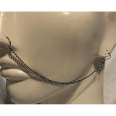 1-Strand Rainbow Anodized Steel Curb Chain Nose Chain